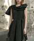 Asymmetric Bow Pleated Top